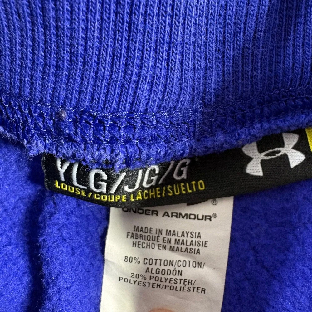 Under Armour Kids Purple Fleece Sweatshirt and Joggers Tracksuit Set Size Large